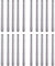 edi-tronic 20x M10 Gewinderöhrchen Gewinderohr Gewinde Rohr 10cm 100mm für Porzellanfassung