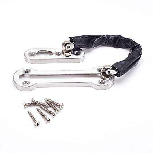 MroMax Sicherheits-Türkette, Edelstahl, silberfarben, 368 mm x 35 mm x 13 mm