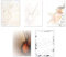 5 x 10 Blatt Motivpapier Briefpapier Mix DIN A4 Noten Gitarre Geige (Musik-5225)