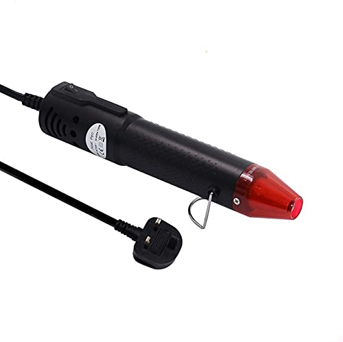 mofa Embossing Heat Pen,Mini Heat Gun,Hot Air Pen Tools Shrink Pen with Stand for DIY Embossing and Drying Paint Multi-Purpose Electric Heating Nozzle 150W 230V (Black,Red)