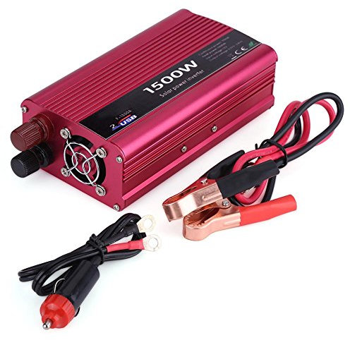 Inversor de Corriente para Coche, 700W DC 12V a AC 230V Convertidor de inversor de Corriente para Coche Adaptador de Cargador USB Dual