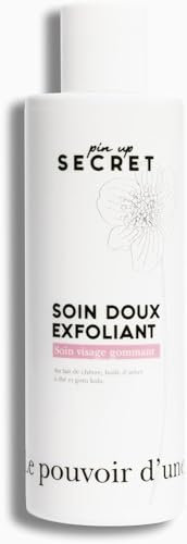 PIN UP SECRET - Soin Doux Exfoliant Gommage Visage Anti Points Noirs et Anti Imperfections - Tous Types de Peaux