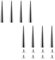 Silber Nieten Metall 10 * 55 mm Schraubnieten Gothic Spike Edelstahl Silberne Kegelspitzen Kegelspikes Bolzen DIY Basteln Punk Zubehör Kegelspike Nieten 8pcs
