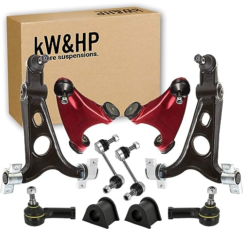 KIT 10PZ BRACCI OSCILLANTI TRAPEZI INFERIORI + SUPERIORI RINFORZATI + BIELLETTE + GOMMINI + TESTINE STERZO Tutti i modelli di 147/156/GT (BRA437KW-T)