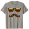 Bulgarische Flagge Bulgarien Sonnenbrille & Schnurrbart T-Shirt