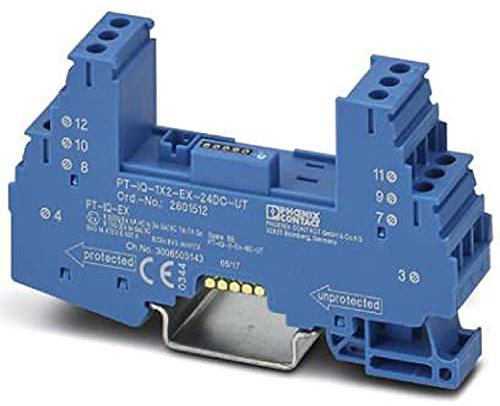 PHOENIX CONTACT PT-IQ-3-EX-BE-UT Basiselement für Schutzstecker PLUGTRAB PT-IQ-1X2-EX, 77.5mm Länge, 17.7mm Breite, 91.1mm Höhe