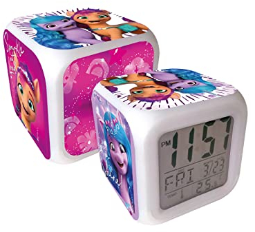 Joy Toy Little Pony 42671 Réveil Cube The Movie 2 Multicolore 8 x 8 x 8 cm