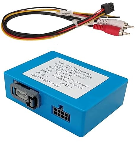 Amaseaudio Optical Fiber Head Unit Replacement Box Decoder, Kompatibel für Mercedes-Benz ML/GL/R/CLS/S W211/SLK Class Series(MOST01)