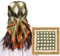 MEANBEAUTY Damen 70 x 70 cm Seidenschal Seide Leicht Bandana mehrfarbig Schal Kopftuch Haarschal-Blumen 41