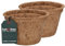 KOTARBAU® 2er Set Blumentopf Pflanztopf aus Kokosfaser 18 x 11,5 cm