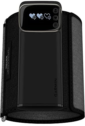 Garmin Index BPM Smart Blood Pressure Monitor, Compact Design, Easy to use Blood Pressure Monitor with Built in Display, Battery Operated, Adjustable Cuff to fit a Wide Range of arm Sizes
