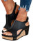 Sandali Donna Estive Eleganti con Tacco Sandalo Zeppa Plateau Comode Aperta Scarpe Estive Sandali