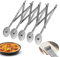 DBREAKS Ruedas cortador de pizza, cortador de pizza ajustable, pizza cutter múltiples ruedas, cortador de masa de acero inoxidable,multifunción cortador de pizza para hornear en la cocina, 5 ruedas