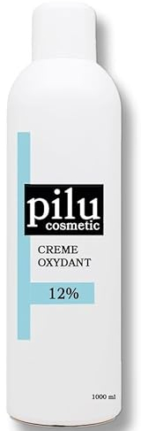 pilu cosmetic Creme Oxydant 1000ml 12% Entwickler I Wasserstoffperoxid für Haarfarbe, Haartönung, Blondierung, Abmattierung I Cream Developer