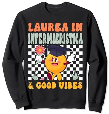 Regalo Di Laurea Infermieristica Retro Gadget Scherzo Laurea Felpa