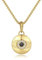 GAVU Nazar Auge Kette für Herren Damen edelstahl, Böse Blick Halskette mit Zirkonia, Evil Eye Anhänger Halskette für Männer und Frauen Gold 50cm