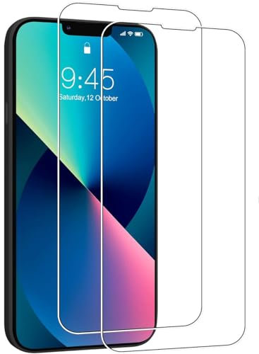 MOBISTAR Screen Protector for iPhone 13 Mini 5.4-Inch, Tempered Glass Film Screen Protector 9H Hardness, Anti Scratch Bubble Free Ultra Resistant 2PC