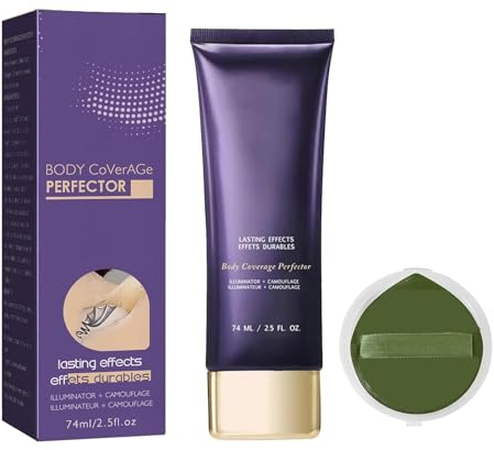 KOAHDE Concealer für den Körper,Tattoo Foundation Wasserfest,Coverpro Body Concealer,Tattoo Cover up Makeup,Körper-Concealer Wasserfest,Körper-Concealer für Tattoos,Tattoo Cover Up Make Up,1 SET