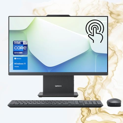 Lenovo IdeaCentre I Gen 9 All-in-One, 27 FHD 100Hz Touchscreen, Intel Core i7-13620H, 32GB DDR5 RAM, 1TB PCIe SSD, Wireless KB & Mouse, HDMI, RJ-45, Wi-Fi 6, Webcam, Win 11 Home, Grey
