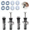 MUU Bulloni e viti universali per sedile WC, fissaggio a cerniera superiore, facile da installare, kit di parti di ricambio per sedile WC (Screws-JS4)