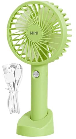 Jlobnyiun ventilador portátil, ventilador portátil | ventilador personal con base,Ventilador portátil para exteriores, ventilador personal recargable de 3 velocidades con base