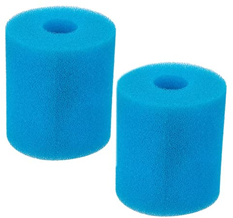 TINEASUR 2pièces Filtres Mousse Réutilisables pour Piscine Éponge Filtrante Cylindrique pour Nettoyage Et