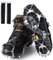KEELYY Steigeisen für Wanderschuhe, Steigeisen für Bergschuhe mit19 Schuhspikes, Verdickte Schuhkrallen aus Edelstahl, Traktion mit Anti-Rutsch, für Walking, Joggen, Klettern und Wandern,L