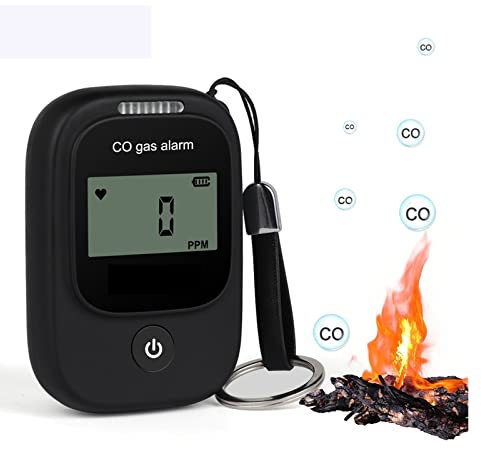 OutFyt Tragbarer Kohlenmonoxid-Detektor for Fahrzeuge, Gasanalysator, CO-Messgerät, Monitor, der 0–1000 PPM misst,Schnelle Erkennung