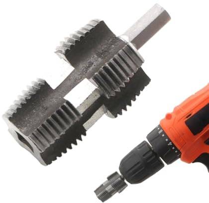 Rohrgewindeschneider - 3/4 Rohr Innengewinde Öffner | Wasserrohr Innenloch Gewindeschneider | Elektrische Bohrmaschinen Aufsatz Handwerkzeuge Gewindeschneider PPR PPE Wasserrohr für