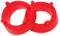 Garneck 2 Pièces Tee De Coup De Pied De Rugby Tee De Coup De Pied À Hauteur Fixe avec Bloc De Support De Football À 4 Broches pour Adultes Enfants Accessoires D'équipement De Rugby Rouge