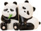 Kalastussaari Mignon Panda Decorative Serre-Livres, résine Unique Animal Book se termine pour l'entrée du Salon, la bibliothèque, la Chambre, Les décorations de Table de Bureau