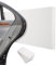 Tixexo 4 Garagen Wandschutz 40 x 20 x 2 cm, Selbstklebender Kantenschutz Schaumstoff, Dart Garagen-Wandschutz Wandpolsterung, Türkantenschutz für Autotüren, Garagen und Carport, Weiß