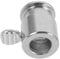 Sosoport 3 Piezas Barbacoa giratoria Casquillo para asador Estante Casquillo del asador Acero Accesorio Carne topes de Saliva Reutilizables Tapones Resistentes para escupir Planchar Plata