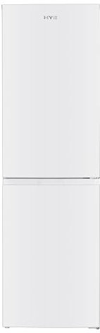 Freestanding Fridge Freezer 60/40 Split – Tall 247L White Unit with 165L Fridge, No Frost Freezer, 173cm Height, 55cm Width, Glass Shelves, Low 40dB Noise – Upright Standing Design - RF01FF247W01