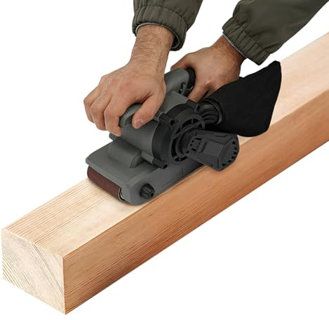 Fyssnn Ponceuse à bande sans fil Brushless - Ponceuse à bande polyvalente pour acier inoxydable, meubles, bois, spatule pour ponçage, polissage, dérouillage - Avec 6 niveaux de réglage de la vitesse