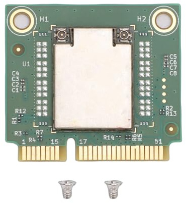 Oreilet WiFi 7 Wireless Card, Mini PCI E WiFi 7 Wireless Network Card Laptop Module Chip Adapter, 5400Mbps, 2.4GHz, 5GHz, 6GHz 3 Band, Supports 10, 11