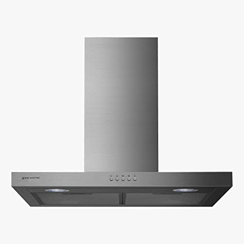 EAS ELECTRIC SMART TECHNOLOGY | EMRH604X | Campana extractora | Campana de pared | Anchura de 60 cm | Color Inox | Control Mecánico | 3 niveles | LED | 2 filtros lavables | capacidad de 400 m3/h