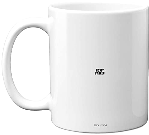 Nosey Parker Mug - Fun Sarcastic Gifts for Work Colleagues, Crude Rude Xmas Gift, Novelty Christmas Mug for Friends, Funny Secret Santa Gifts, 11oz Ceramic Dishwasher Microwave Safe Coffee Cup