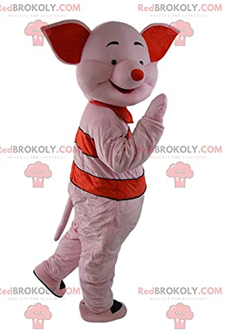 REDBROKOLY Mascot Piglet, the famous pink pig in Winnie the Pooh