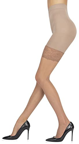 Sarah Borghi Shaper Strumpfhose 20 Den, Stützstrumpfhose Figurformende Bremsende Wirkung, Made in Italy