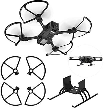 iEago RC HS720 Schutz-Set: Halbgebrauch, Anti-Kollisions-Schutz, Propeller Guards + zusammenklappbar, Schnellentriegelung, verlängertes Bein für Holy Stone HS720 / 720E Drohne