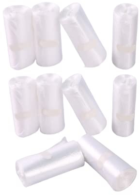 Lot de 300 sacs poubelle solides – Sacs poubelle de 1,5 l pour petite poubelle/mini poubelle de bureau, convient pour poubelle de 2 litres ou moins (transparent)