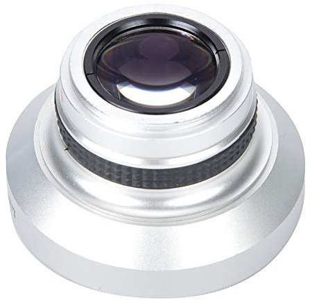 Fisheye 37Mm,Objectif De Caméra Argent Forte Applicabilité 37Mm 0.25X Super Fisheye Objectif Supplémentaire pour Objectifs De Caméra De Calibre 37Mm