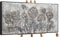 YS-Art XXL Abstrakt Acryl Gemälde auf Leinwand Frühlingsblumen handgemalt Wandbilder Wohnzimmer Kinderzimmer Büro moderne Design Bilder echte Kuns mit Rahmen 200x100 cm