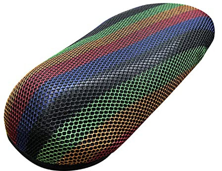 BakerMiche Motorrad-Sitzbezug aus 3D-Mesh-Gewebe, atmungsaktiv, wasserdicht, rutschfest, universell für Roller