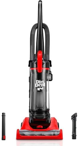 Dirt Devil Multi-Surface+ Upright Bagless Vacuum Cleaner for Carpet and Hard Floor, Powerful, Lightweight, Corded Vacuum Cleaners for Home Use
