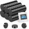 Wzone 50PCS Magnete Schwarz, 8x3 mm Rund Starke Magnete für Whiteboard Ferrit Magnete Stark für Kühlschrank DIY Craft Office Whiteboard Magnete