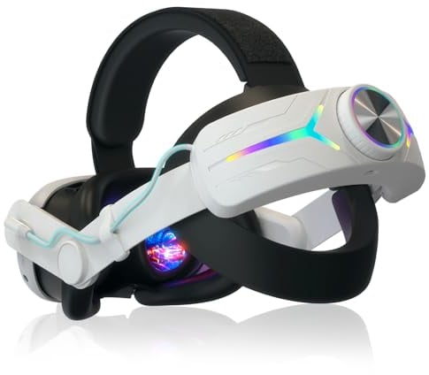 Eyglo C2 Cinturino compatibile con Quest 3/Quest 3S,Sostituzione per Cinturino Quest 3S/3 Elite con Batteria 8000mAh,Migliora il Comfort e il Supporto VR,Accessori per Quest 3S/Quest 3