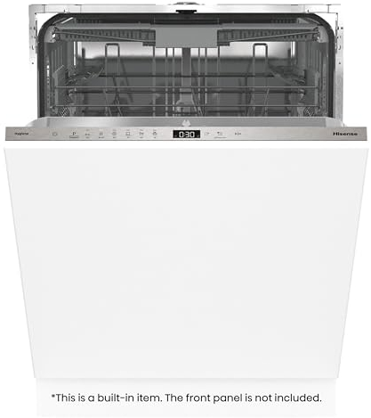 Hisense HV643D90UK 16 Places Fully Integrated Dishwasher Silver with Foldable bottom plate baskets [Energy Class D]