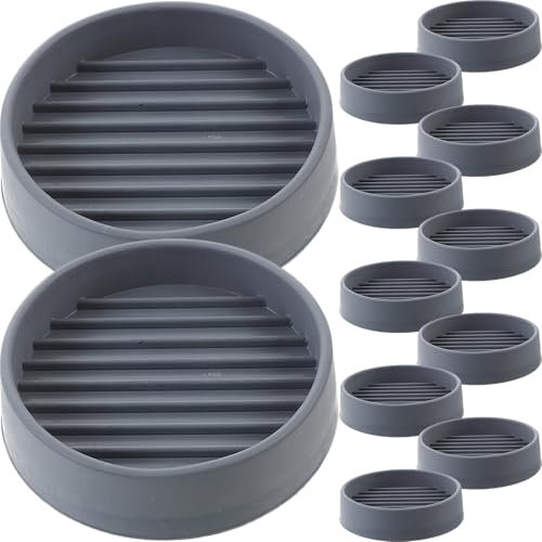 Housoutil Furniture Pads Floor Protectors,12PCS Rubber Carpet Protector Cups, Round Chair Leg Floor Protectors for Wheelchair Bed Sofa Desk Office Chair Sofa
